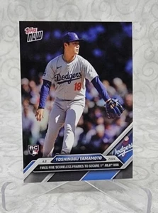 2024 ToppsNOW #42 Yoshinobu Yamamoto Fires Five Scoreless To Secure 1st MLB Win - Bild 1 von 2