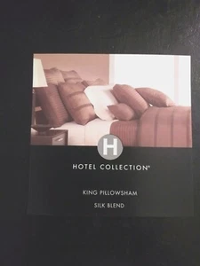 Hotel Collection Pieced Pintuck King Pillow Sham Silk Blend Brown - Picture 1 of 2