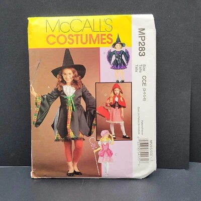 McCall's Sewing Pattern MP283 Girls Costumes Witch Red Riding Hood sz 3 4 5 6 - Image 1 of 4