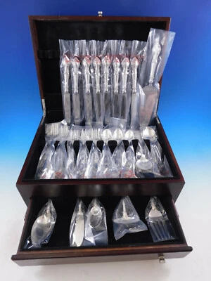 English Gadroon by Gorham Sterling Silver Flatware Set for 8 Service 46 pc New - Image 1 of 4