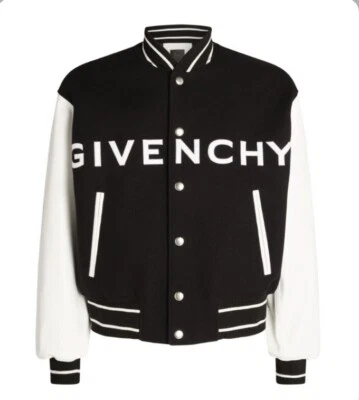 GIVENCHY varsity jacket in wool and leather 100% Authentic Sz IT 46/US 36 AS IS - Image 1 of 4