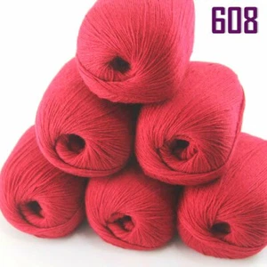New Sale Soft 6 Skeins x50g Pure Cashmere Blankets Hand DIY Knit Wool Yarn 08 - Picture 1 of 12