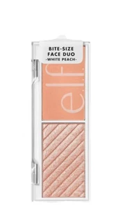 e.l.f. Bite Size Face Duo Highlighter Blush - White Peach 28251 - Picture 1 of 3