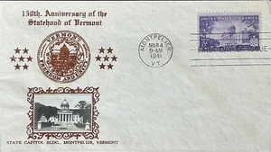 Crosby 903 Vermont Statehood State Capitol Montpellier - Picture 1 of 1