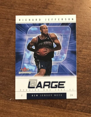 Richard Jefferson 2004-05 Fleer Genuino En Grande 5 AL New Jersey Nets Arizona Foto 1 de 2