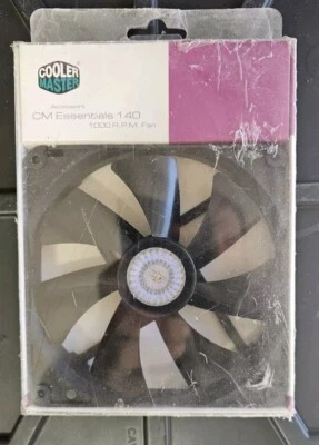 Cooler Master CM Essential 140mm Case Fan 1000RPM 16dB 60.9 Cfm 3 Pin - Image 1 of 2