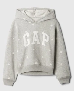 Gap Kids Oversized Logo Hoodie & Matching Wide Leg Sweatpants Sz. XXL Grey Star - Picture 1 of 4