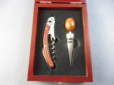 Brandani Bottle Opener Corkscrew and Chrome Steel Cap Vintage Late 20th Century - Image 1 of 4