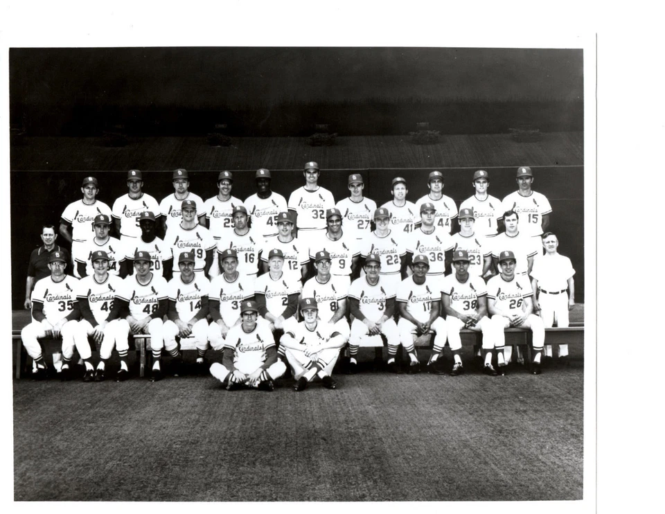 1971 ST. LOUIS CARDINALS TEAM 8x10 PHOTO MISSOURI GIBSON BASEBALL HOF