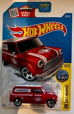 2016 HOT WHEELS КРАСНЫЙ МИНИ-ФУРГОН AUSTIN 1967 СЕРИЯ 10/10 CITY WORKS - Изображение 1 из 2