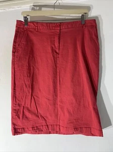 womens Long Tall Sally Uk 14 Bright Red Knee Length Casual Stretch Pencil skirt - Picture 1 of 5