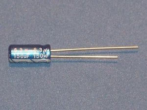 Elko, radial, 150µF (150uF) / 6,3V / 105°C, 20 Stk. (Ø5x11mm) - Jb Capacitors - Bild 1 von 2