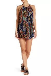 NUEVO L*Espacio Marruecos Sueños Túnica Halter Traje de Baño Deslizante Vestido Cubierta Talla XS - Imagen 1 de 10