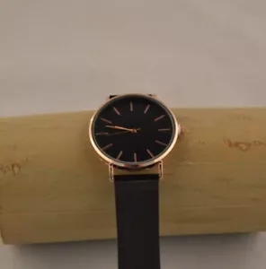 Orologio Uomo Oro Nero e Rosa Acciaio Inox Cinturino Rete Nera 40mm Lunetta W009 - Foto 1 di 5