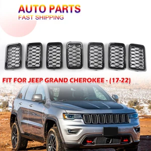Insertos de cubierta de rejilla delantera de textura superior para Jeep Grand Cherokee 2017-2021 - Imagen 1 de 6