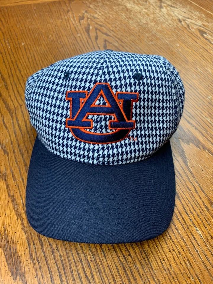 De colección Años 80 Universidad Castaño Rojizo Tigres Pata de Gallo Correa Sombrero War Eagle Alabama Foto 1 de 4