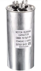 CBB65 Dual Run Start Capacitor, 70+10uF 370VAC 440VAC - Picture 1 of 2