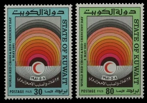 Kuwait 1981 - Mi-Nr. 889-890 ** - MNH - Media Luna Roja - Imagen 1 de 1