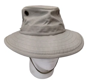 Tilley Vintage Endurables Hat Size 7 1/4 Natural Cotton Duck Canvas Outdoorsman - Picture 1 of 8