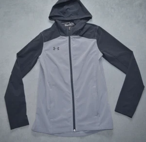 Under Armour Womens Small UA Challenger II Storm Shell Full Zip Jacket Hooded - Picture 1 of 10