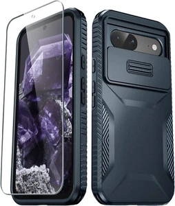 For Google Pixel 8a Case with Heavy Duty Rugged Shockproof Protective cover Blue - Picture 1 of 7