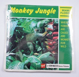 View-Master Monkey Jungle Miami FL- 3 reel packet A985 UNOPEN - Picture 1 of 2