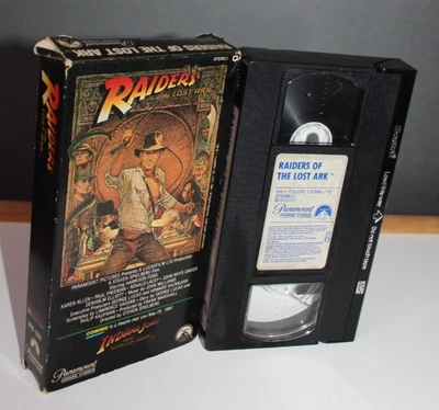 Indiana Jones Raiders Of The Lost Ark 1981 VHS Movie Vintage - Image 1 of 3