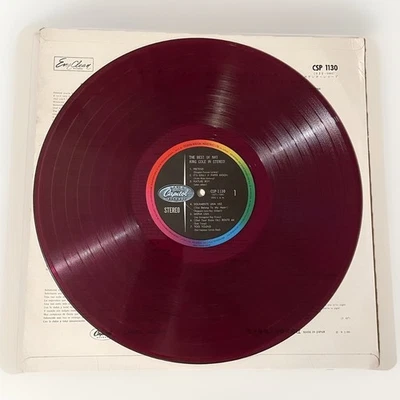 Nat King Cole ‎– The Best Of Nat King Cole JAPAN RED vinyl 1967 LP CR 7120 - Image 1 of 4