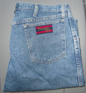 VINTAGE Wrangler Jeans Men's 36x36 20X Light Wash Blue NEW NO TAGS 22MWXVM - Picture 1 of 2