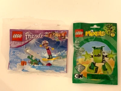 2 Juegos Lego Friends Snowboard Trucos de Invierno 30402 y Mixels Agravios 41520 Nuevo Foto 1 de 4
