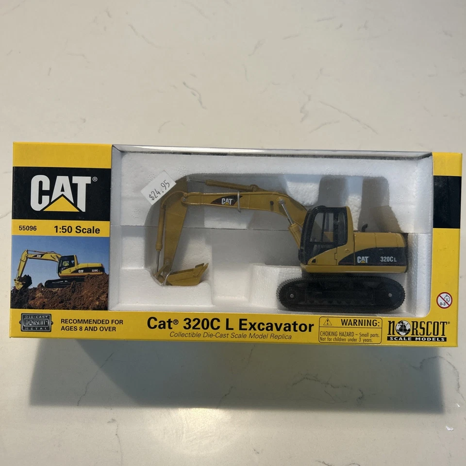 2002 Norscot CAT 320C L 挖掘机 1: 50 比例建筑压铸 55096 — 第 1/2 张图片
