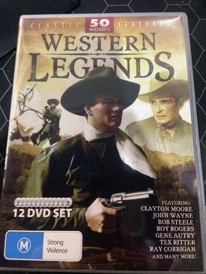 Western Legends Classic Features 50 Movies DVD Box Set 12 Discs Region 0 All Au  - image 1 of 3