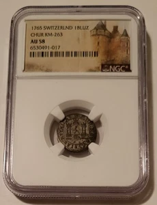 Schweiz - Schweizer Kantone - Chur 1765 KM-263 1 Bluzger AU58 NGC - Bild 1 von 4