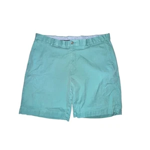 Peter Millar Chino Shorts Men's Sz 38 Seafoam Green Mid Rise Pockets Pima Cotton - Picture 1 of 6