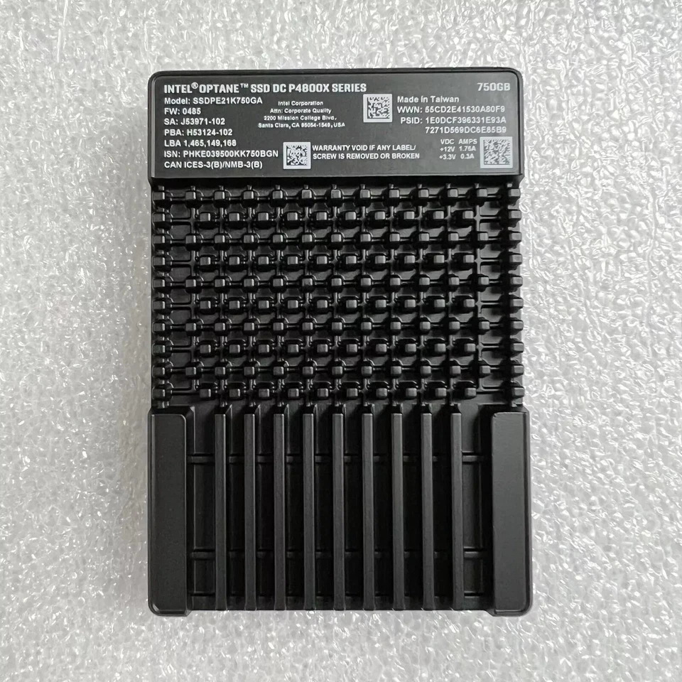 Intel P4800X 750GB SSD U.2 2.5 inch Optane DC SSDPE21K750GA 6Gb/S Nvme/PCIe- - Image 1 of 2