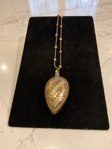 Vintage Copper & Brass Perfume Bottle Necklace  - Picture 1 of 4