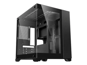 DIYPC DIY-CUBE01-BK Black USB3.0 Tempered Glass Micro ATX Gaming Computer Case - Picture 1 of 5