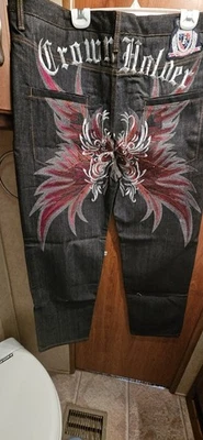 Vintage Crown Holder Jeans Rare Denim BIG & LONG 40W x 46L (Hard To Find Size) - Image 1 of 4