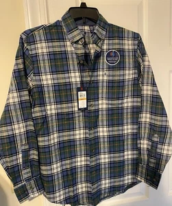 CAMISA DE FRANELA STRATTON IZOD Para Hombre Manga Larga Botón Delantero TALLA - S NUEVA CON ETIQUETAS - Imagen 1 de 5