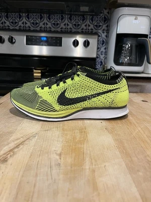 2012 Nike Flyknit Racer Volt Mens Size 9.5 - 526628 721 - Image 1 of 4