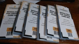 (600) Humongous Hoard Resealable PSA Graded Card Bags - 6 Packs of 100 - Picture 1 of 3
