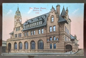 Fort Wayne Station, Pittsburgh, PA - 1907-15, raue Kanten - Bild 1 von 3