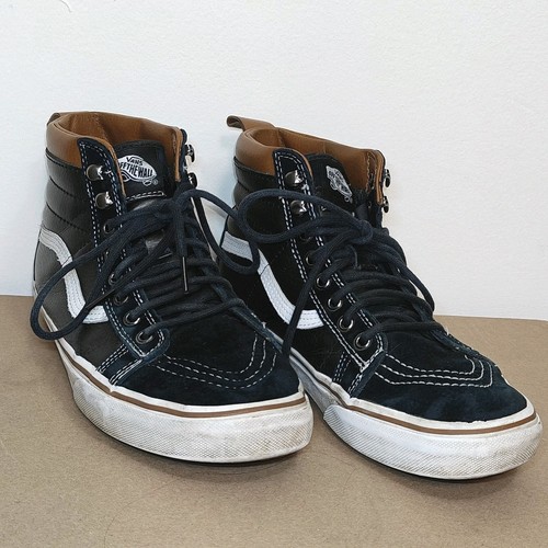 Vans Sk8 Hi Scotchgard 3M blu scamosciato sherpa alto 721454 uomo taglia 7 5