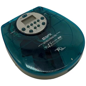 GPX Portable CD Player AM/FM Radio Teal 45s ESP Anti-Shock – Parts Only - Picture 1 of 5