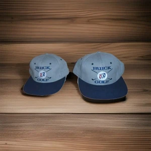 BUICK GOLF VINTAGE SNAPBACK HAT LOT OF 2 BOTH NEVER WERE WORN - Picture 1 of 3