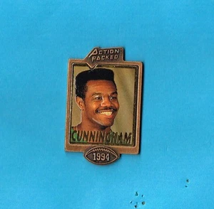 1994 Randall Cunningham Eagles Action Packed Football FB Logo NFL Lapel Pin - Picture 1 of 1
