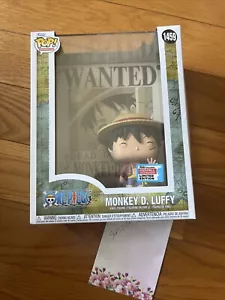 Funko Pop! One Piece Monkey D. Ruffy Wanted Poster NYCC geteilt exklusiv in der Hand - Bild 1 von 5