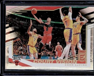 2019-20 Panini Donruss Elite ZACH LaVINE Court Vision Holo #24 Chicago Bulls - Bild 1 von 2