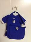 Soccer Outfit W/Matching Bag Fits American Girl Doll/Bitty Baby Blue Go Usa