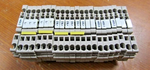 💥22) WEIDMULLER ZDU 2.5 BEIGE DIN RAIL WIRE TERMINAL LOT OF 22 - Picture 1 of 6